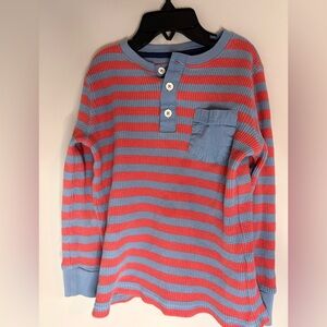Mini Biden Striped Waffle Henley